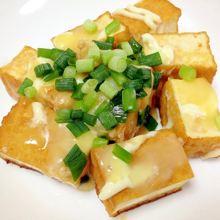 しょうゆマヨで 厚揚げのチーズ焼き レシピ 作り方 By うーころちゃん 楽天レシピ しょうゆマヨで 厚揚げのチーズ焼き レシピ 作り方 By うーころちゃん 楽天レシピ